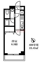 ナカイチビル 1Kの間取図画像