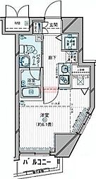 メインステージ目黒2 1Kの間取図画像