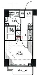 プレール・ドゥークときわ台 1Kの間取図画像