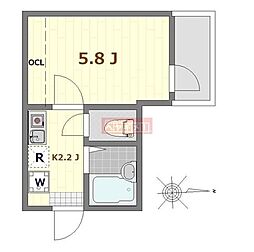 マーレ成増 1Kの間取図画像
