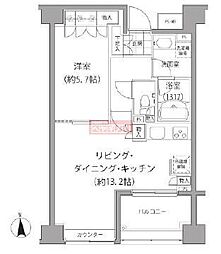エーデル練馬 1LDKの間取図画像