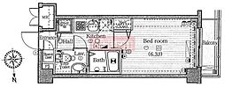 ガラ・シティ大崎 1Kの間取図画像