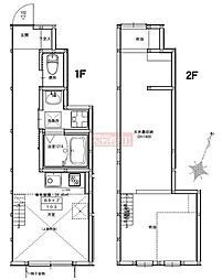 CIK24 1階ワンルームの間取り