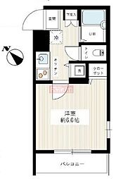 ヴィータローザ新江古田 5階1Kの間取り