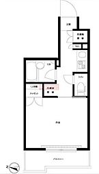 ルーブル豊島千川 1Kの間取図画像