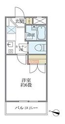 グリーンヒル7 1Kの間取図画像