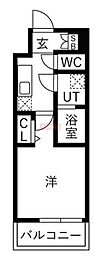 和光市白子3丁目マンション 1Kの間取図画像
