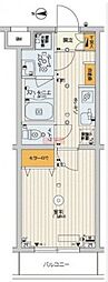 スカイコートプレイス千川 1Kの間取図画像