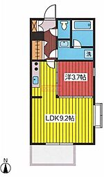 めるべーゆ池袋 1LDKの間取図画像