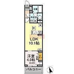 セレスティア池袋立教通り 1LDKの間取図画像