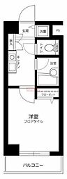 スカイコート目白 1Kの間取図画像
