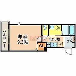 シャーメゾン練馬 1Kの間取図画像