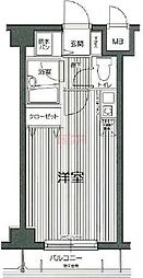 ガラ・ステージ目白台 ワンルームの間取図画像