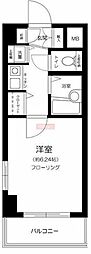 アクティブミレニアム江戸川橋 1Kの間取図画像