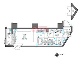 ZOOM新宿下落合 1Kの間取図画像