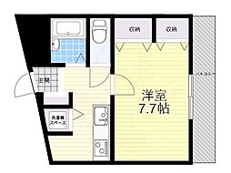 中山寺ビル 1Kの間取図画像