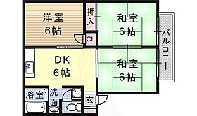 ルミエール中山 105 ｜ 兵庫県宝塚市中山寺１丁目（賃貸アパート3DK・1階・55.00㎡） その2