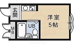 カーサブランコ ワンルームの間取図画像