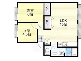 CREA小林  ｜ 兵庫県宝塚市高司１丁目（賃貸アパート2LDK・2階・58.00㎡） その2