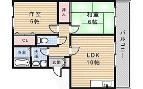 すみれハイツ 202 ｜ 兵庫県宝塚市高司２丁目（賃貸マンション2LDK・2階・52.10㎡） その2