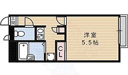 レオパレスセリバテール仁川 1Kの間取図画像
