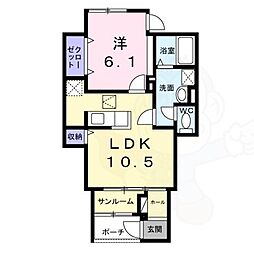間取図画像 1LDK