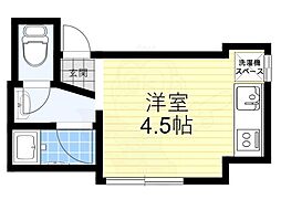 フレンド仁川 ワンルームの間取図画像