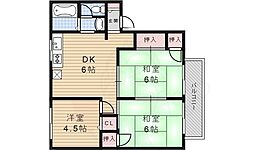 ブラン・シャンブル 3DKの間取図画像