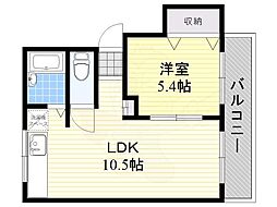 ハイツ77 1LDKの間取図画像