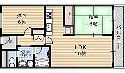 ロイヤルメゾン宝塚南 2LDKの間取図画像