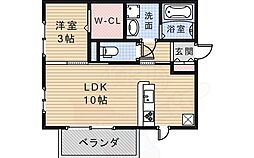シェノワめふ 1LDKの間取図画像