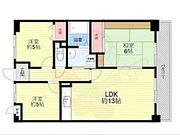 ハイネスコート 3LDKの間取図画像