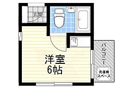 サンパレス21ベルデ1 ワンルームの間取図画像
