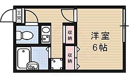 レオパレスインペリアル 1Kの間取図画像