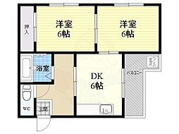 FFハイツ 2DKの間取図画像
