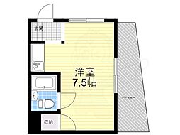 ケイアイビル ワンルームの間取図画像
