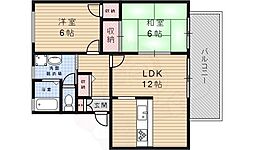 ヴェルジュコート 2LDKの間取図画像
