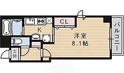 ラ・フォンテ甲東園 1Kの間取図画像