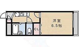 レオパレスラッフィナート1 1Kの間取図画像