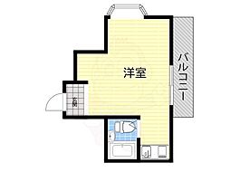 グランディア甲東園 ワンルームの間取図画像