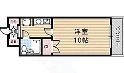 ベルグラン宝塚 1Kの間取図画像