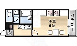 レオパレスAKURA3 1Kの間取図画像