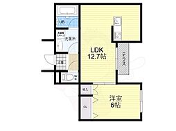 ロリーブ 1LDKの間取図画像