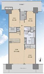オハナ淵野辺ガーデニアシーズンレジデンス 3LDKの間取図画像