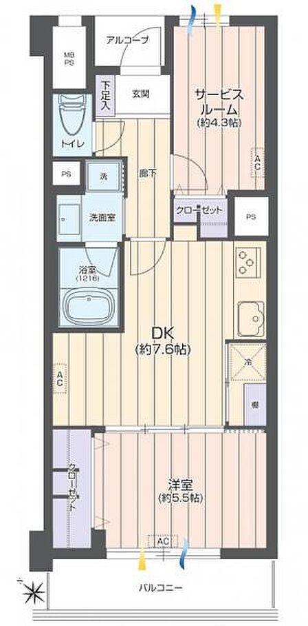 1SDK 間取り