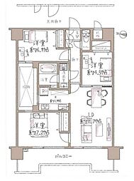 マイキャッスル八王子元横山町 3LDKの間取図画像