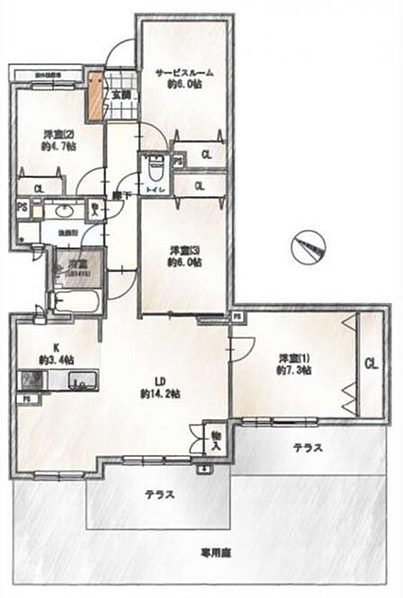 3SLDK・建物面積90.80平米