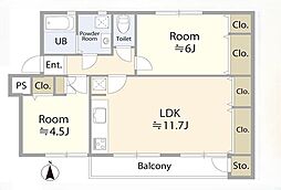 間取図画像 2LDK
