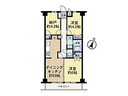 フェイム千代田 2SDKの間取図画像
