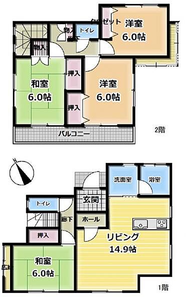 間取りを拡大表示